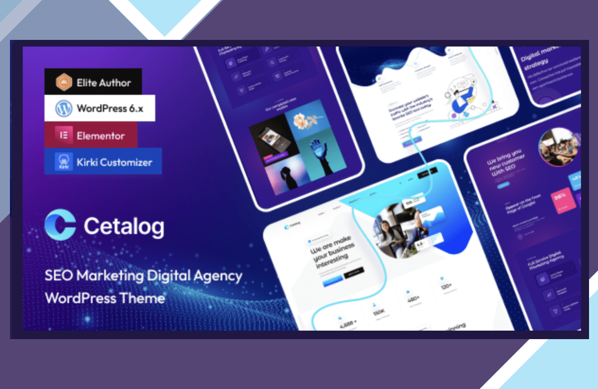 Cetalog – Marketing and SEO Agency WordPress Theme screenshot