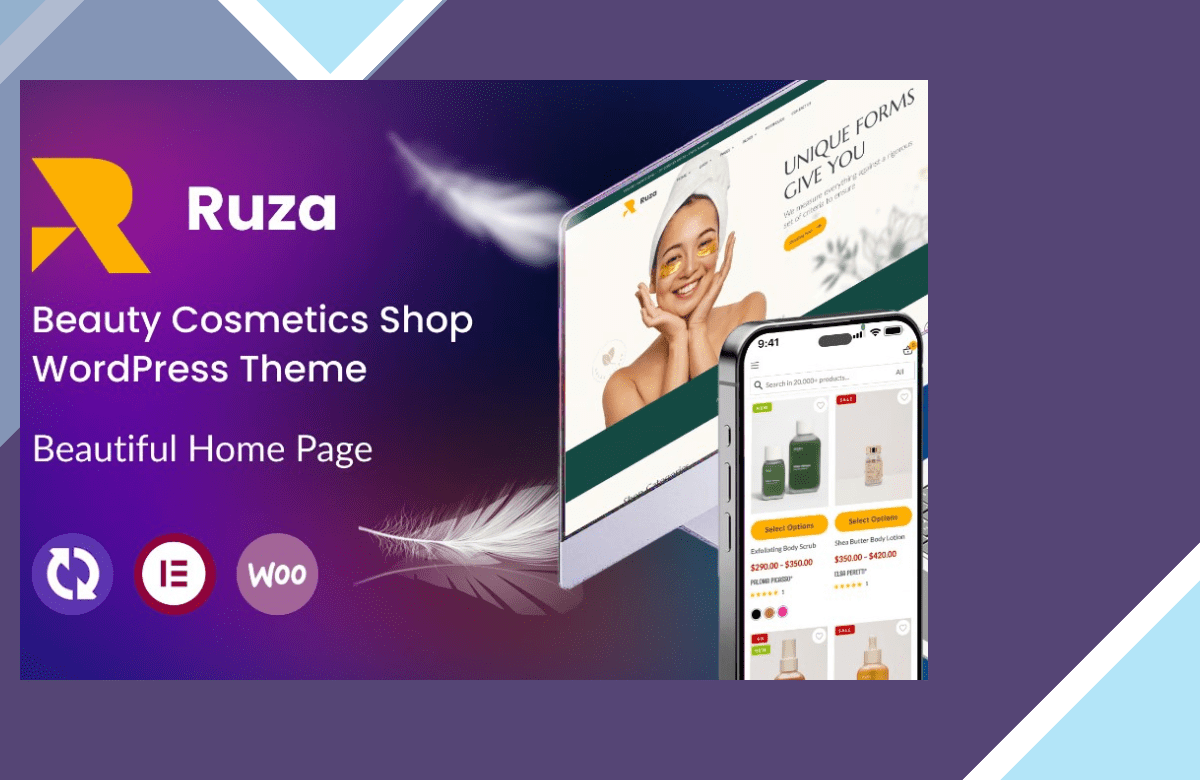 Ruza – Beauty Cosmetics Shop WordPress Theme screenshot