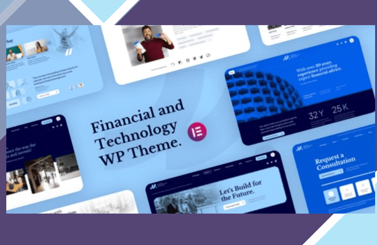 MLab – Financial and Technology WordPress Theme screenshot