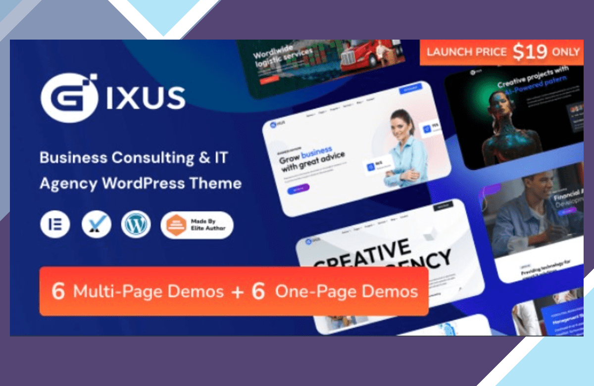 Gixus | Business Consulting and IT Agency WordPress screenshot