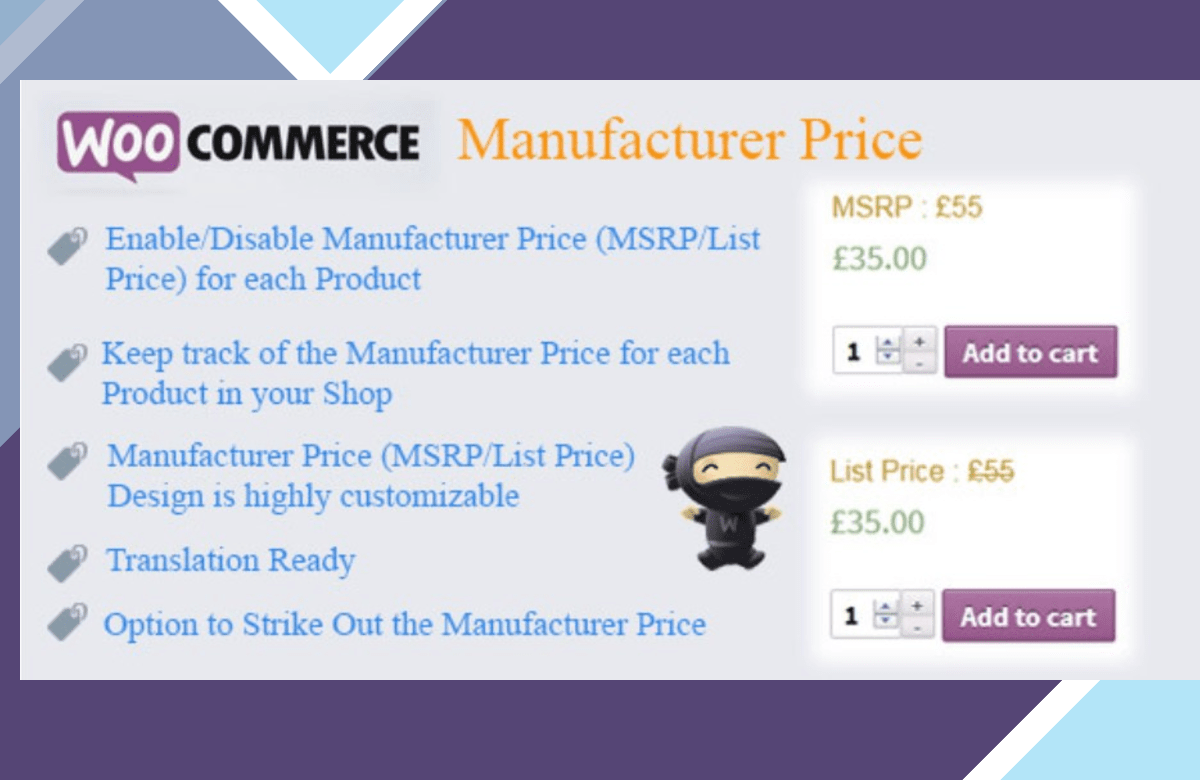 WooCommerce Manufacturer Price screenshot