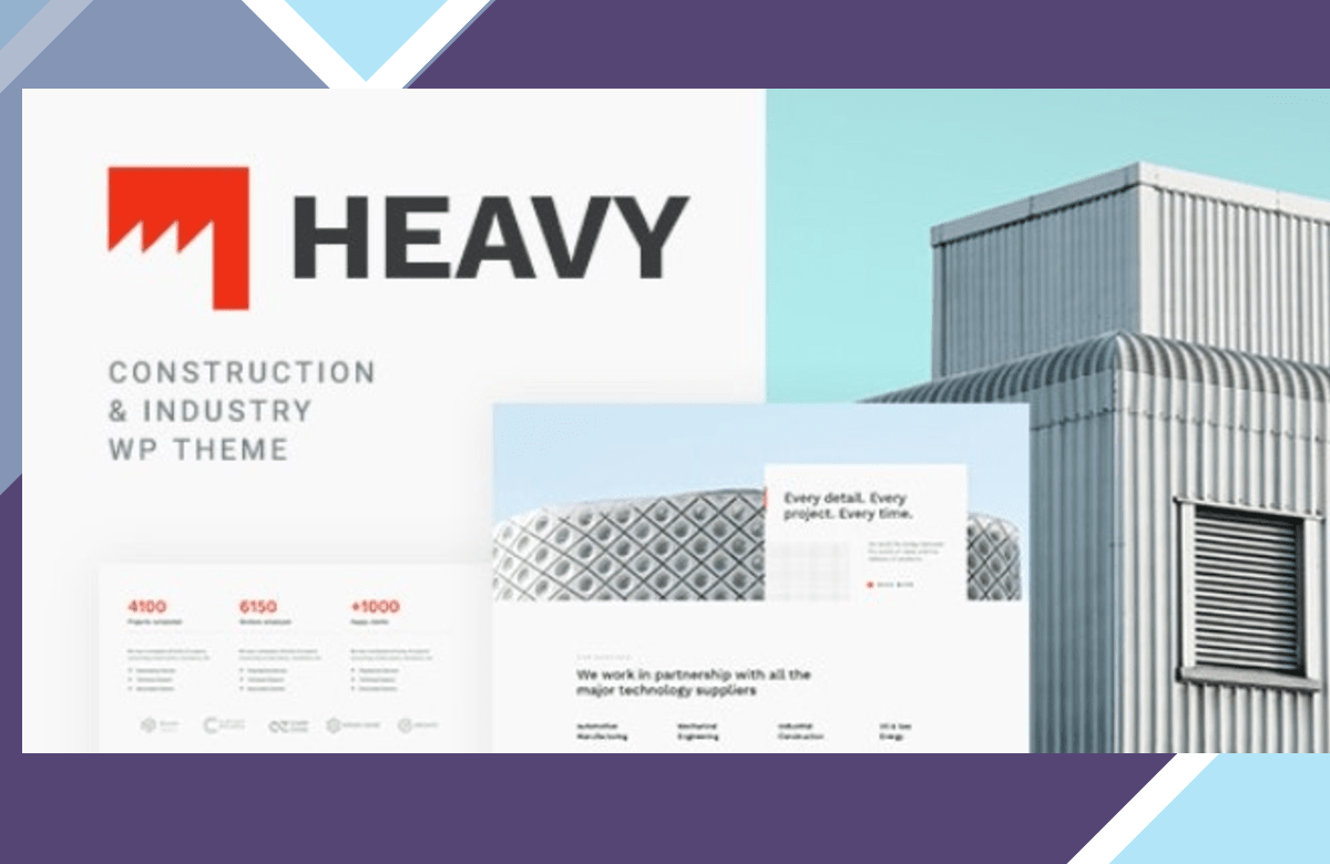 Heavy – Industrial WordPress Theme screenshot