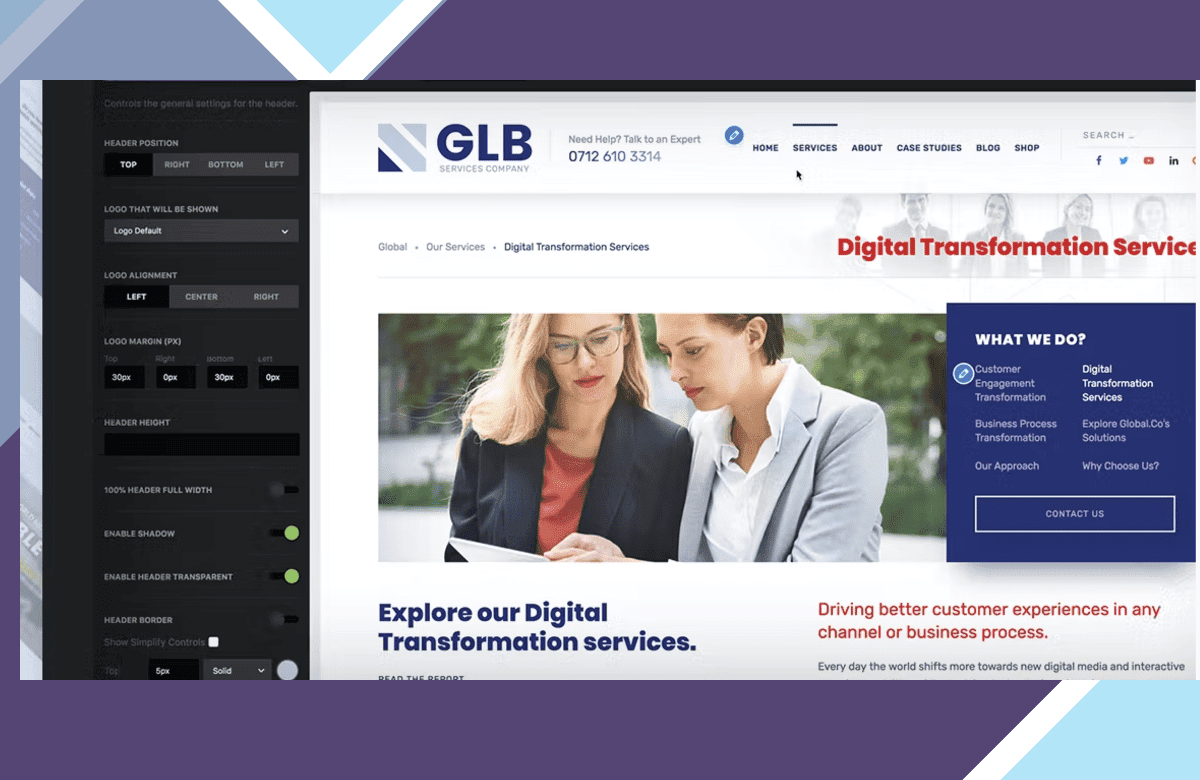 Glb – Responsive Multi-purpose WordPress Theme screenshot
