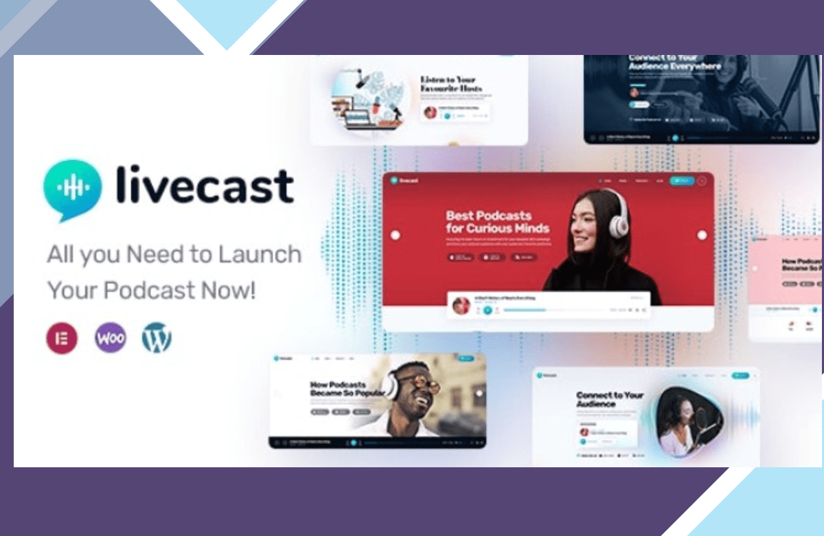 Livecast – Podcast WordPress Theme screenshot