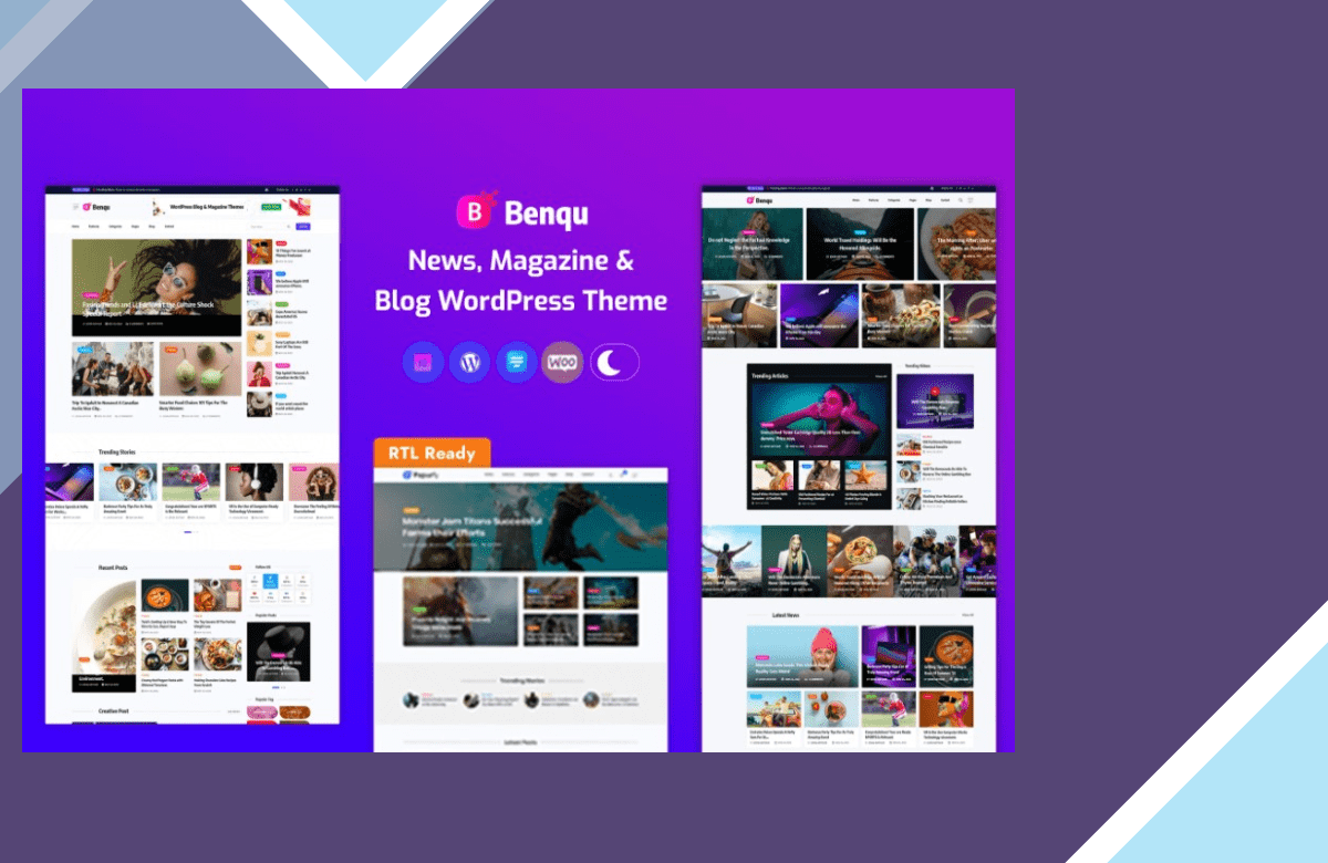 Benqu – News Magazine WordPress Theme screenshot