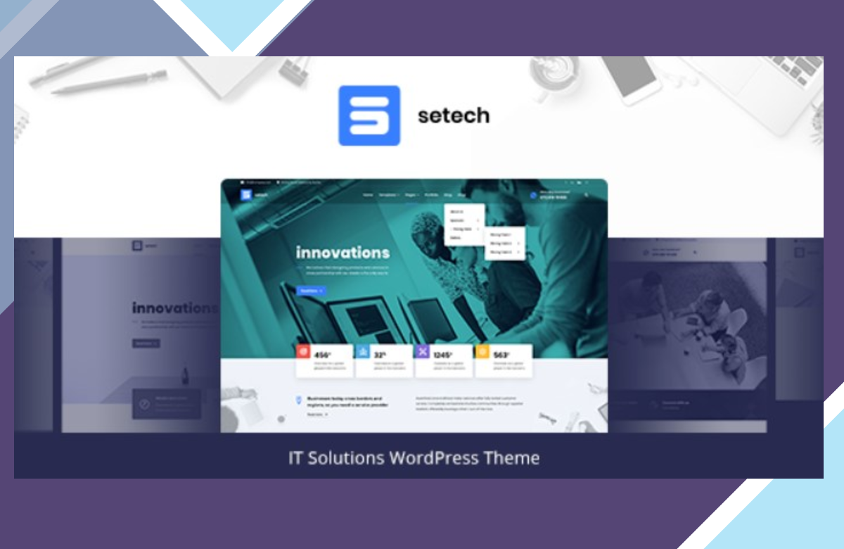 Setech – IT Services and Solutions WordPress Theme screenshot
