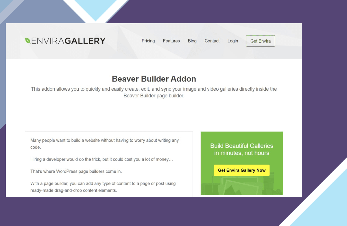 Envira Gallery – Beaver Builder screenshot