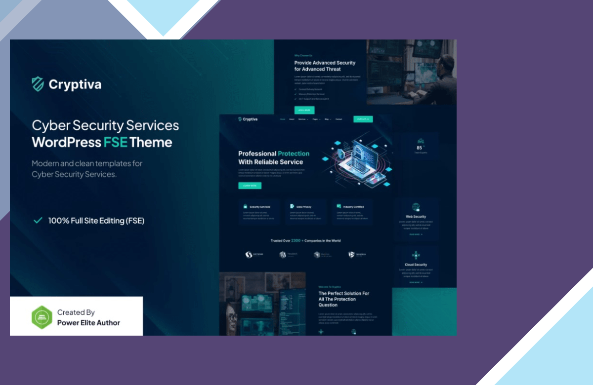 Cryptiva – Cyber Security Services WordPress Theme screenshot