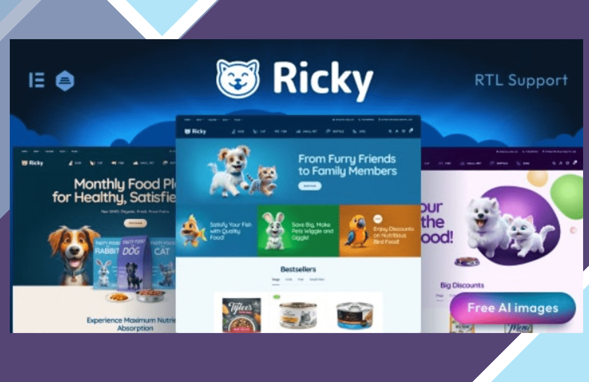 Ricky – Pet Shop and Care WooCoomerce Theme screenshot