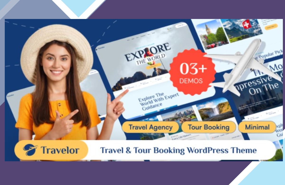 Travelor – Travel and Tour Booking WordPress Theme screenshot
