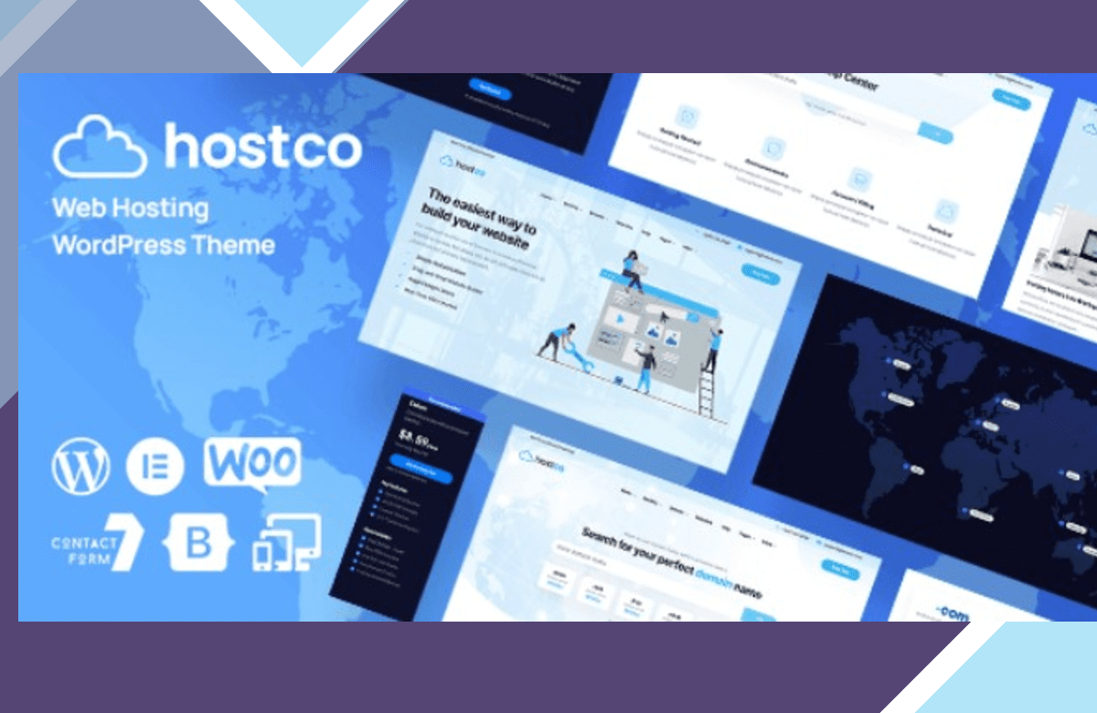 Hostco – Hosting Service WordPress Theme screenshot