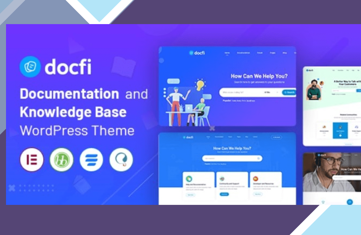 Docfi – Documentation and Knowledge Base WordPress Theme screenshot