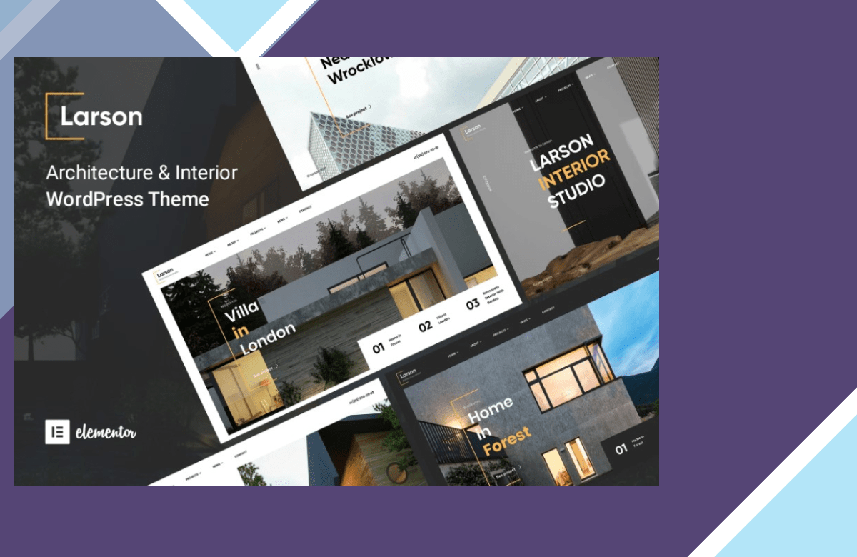 Larson – Architecture Elementor WordPress Theme screenshot