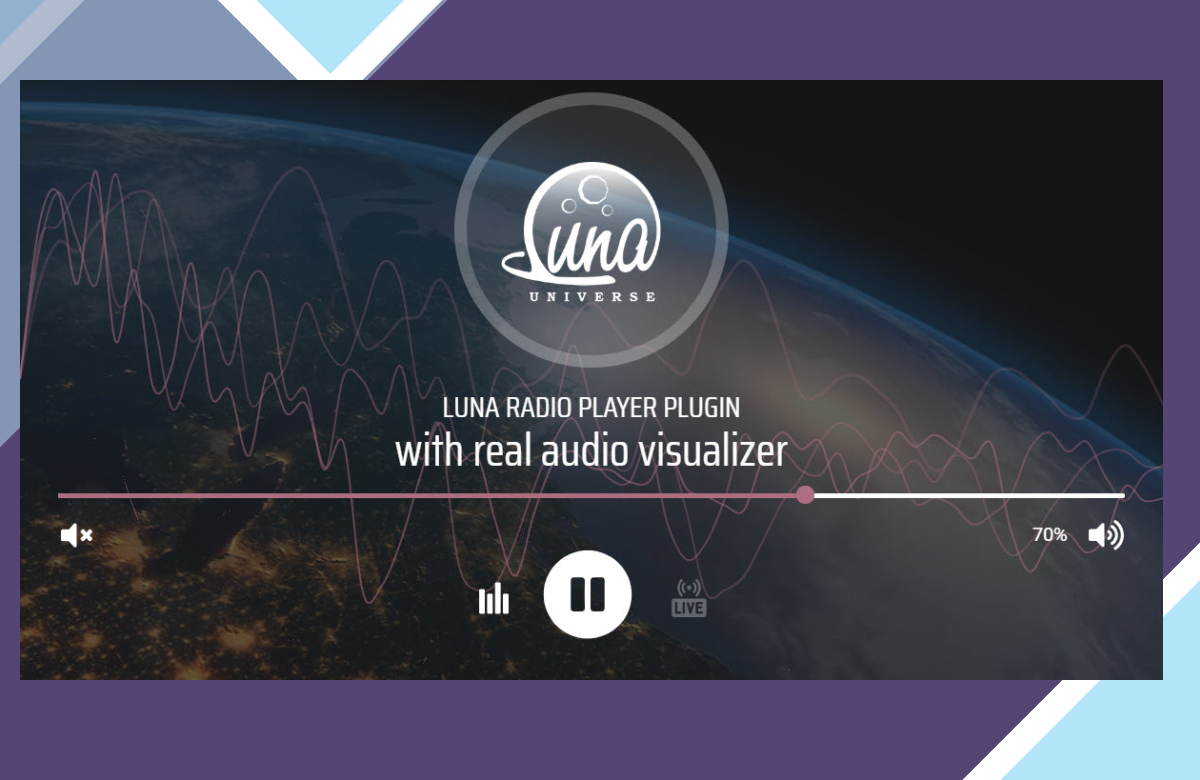 Luna Web Radio Player Plugin For WordPress screenshot
