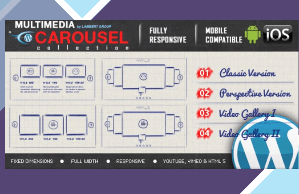 Multimedia Responsive Carousel screenshot