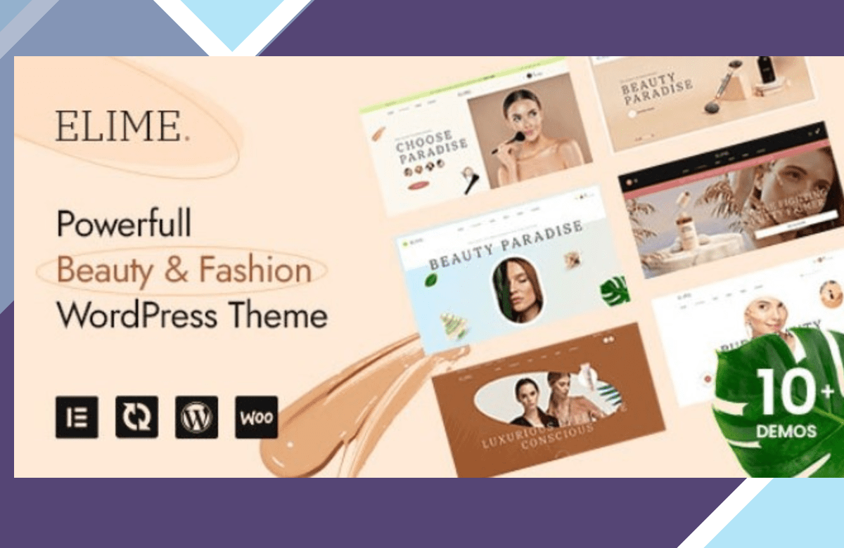 Elime – Multipurpose Cosmetics and Fashion WordPress Theme screenshot