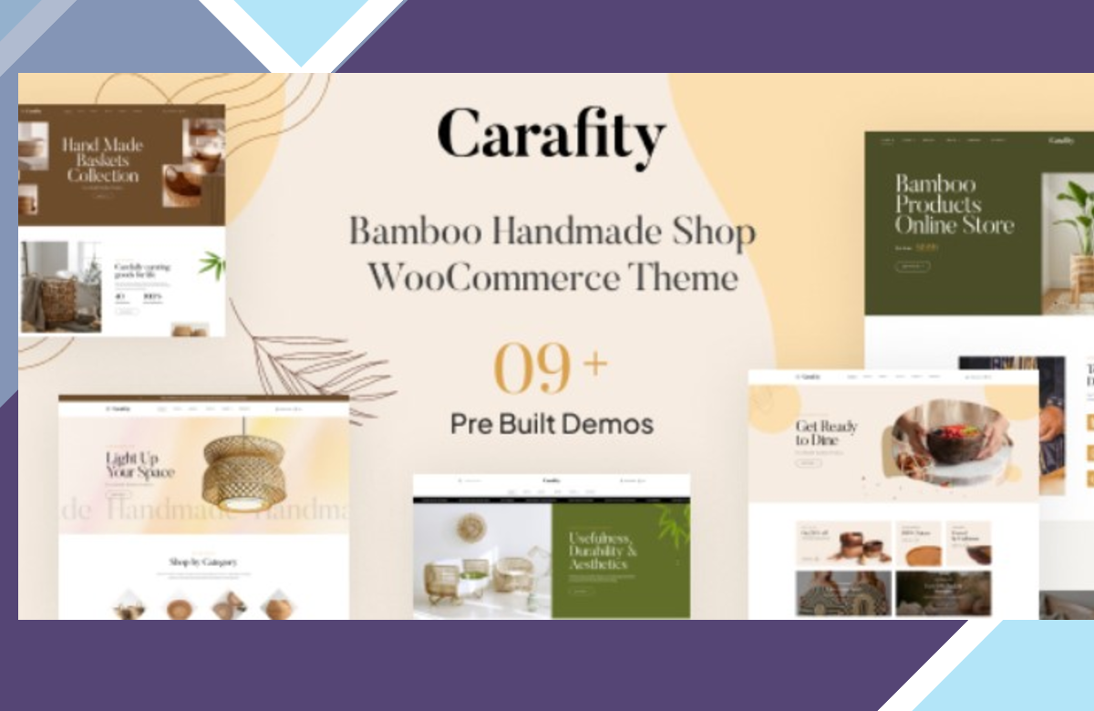 Carafity – Bamboo Handmade Shop WooCommerce Theme screenshot