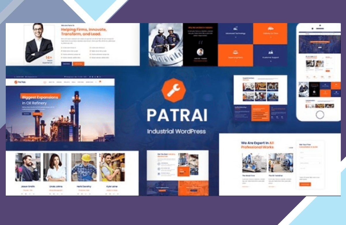 Patrai Industry – Industrial Theme For WordPress screenshot