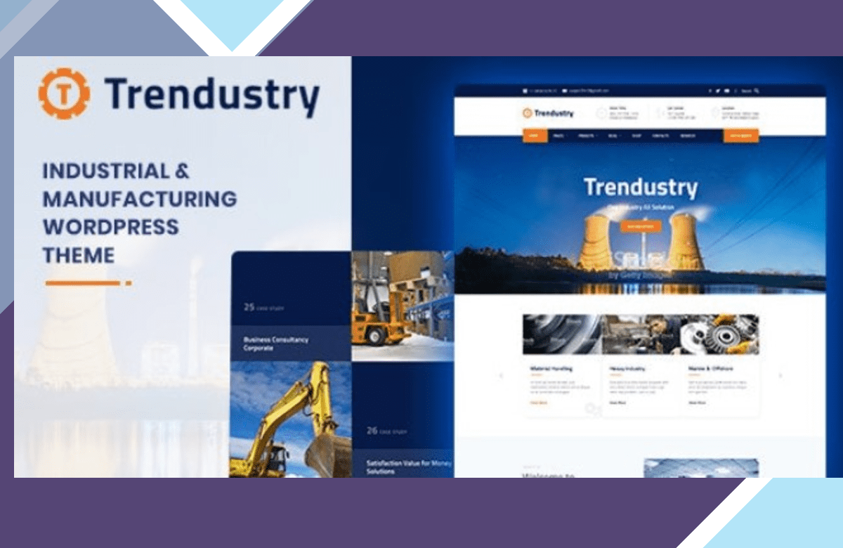 Trendustry – Industrial and Manufacturing WordPress Theme screenshot