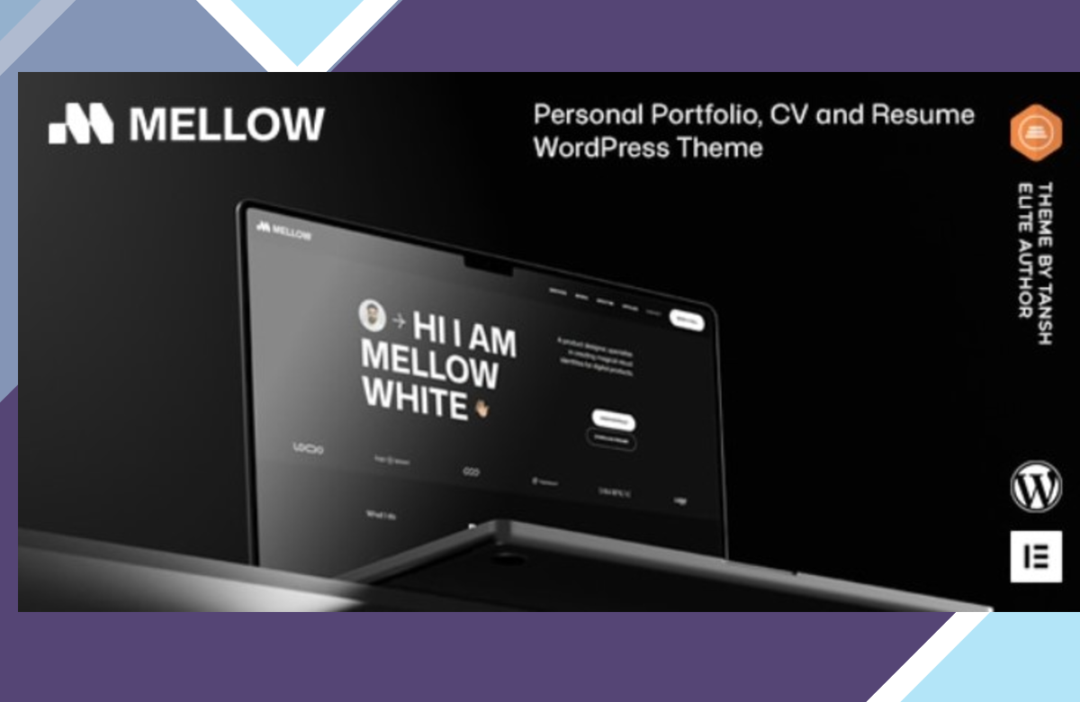 Mellow – Personal Portfolio WordPress Theme screenshot