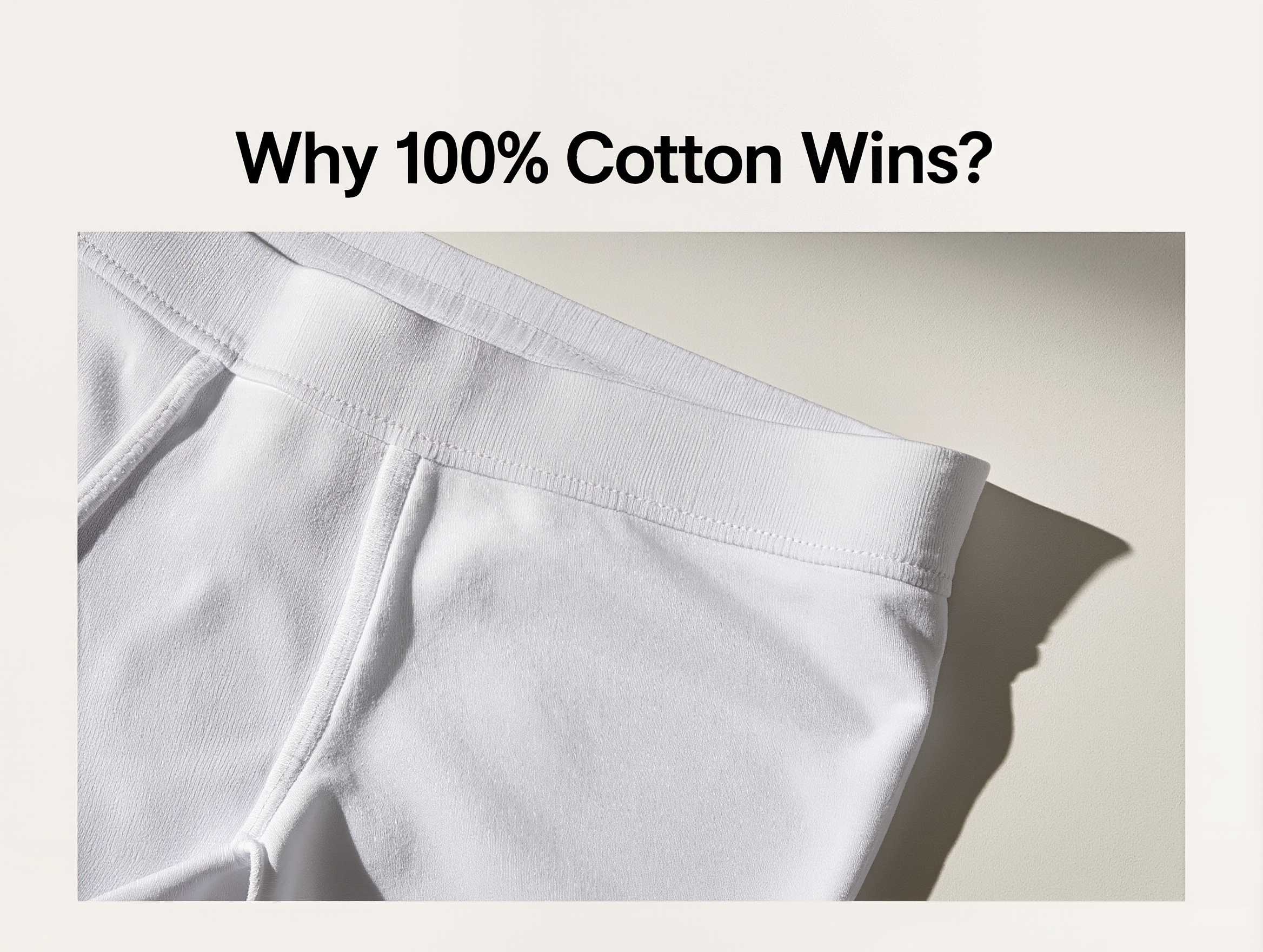 Why 100% Cotton Underwear Is Better Than Polyester — For Your Skin, Health, and Comfort