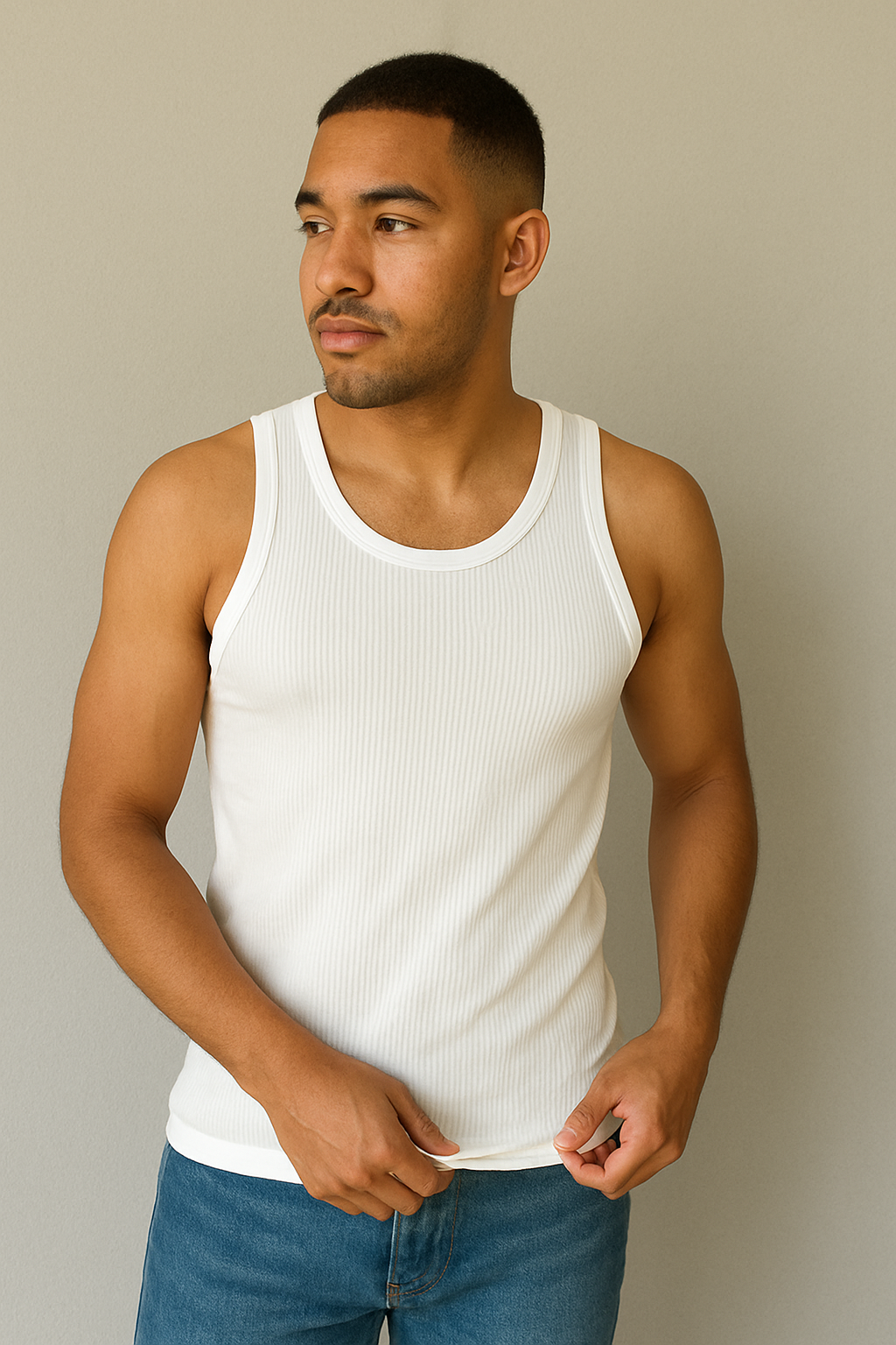 3 in 1 Cardinal Kings club White Vests - alternate view