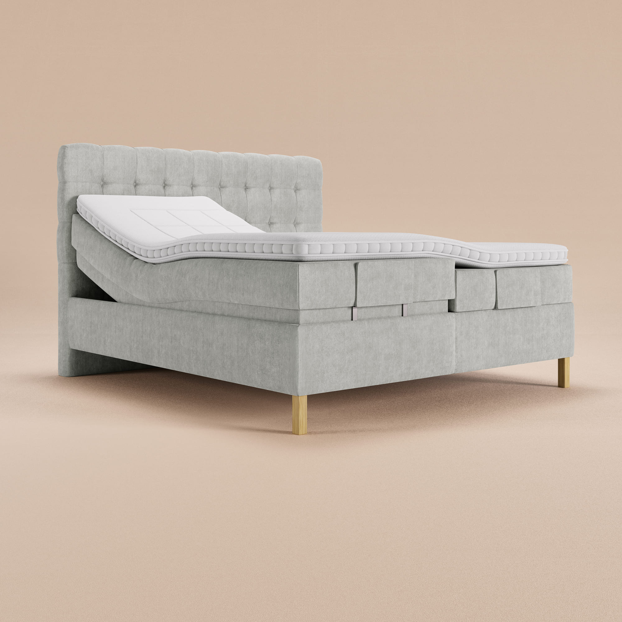 Mozart Boxspringbett Elektrisch Verstellbar | 100% individuell Konfigurierbar in alle gängigen Größen | Mozart Bett