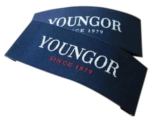 Blue Woven Label