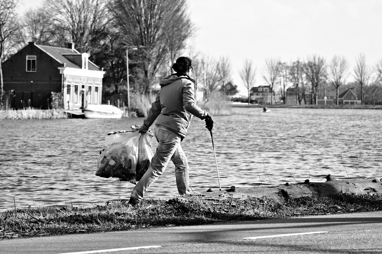Making a Change — Picking up Litter and Cleaning Up The Mess