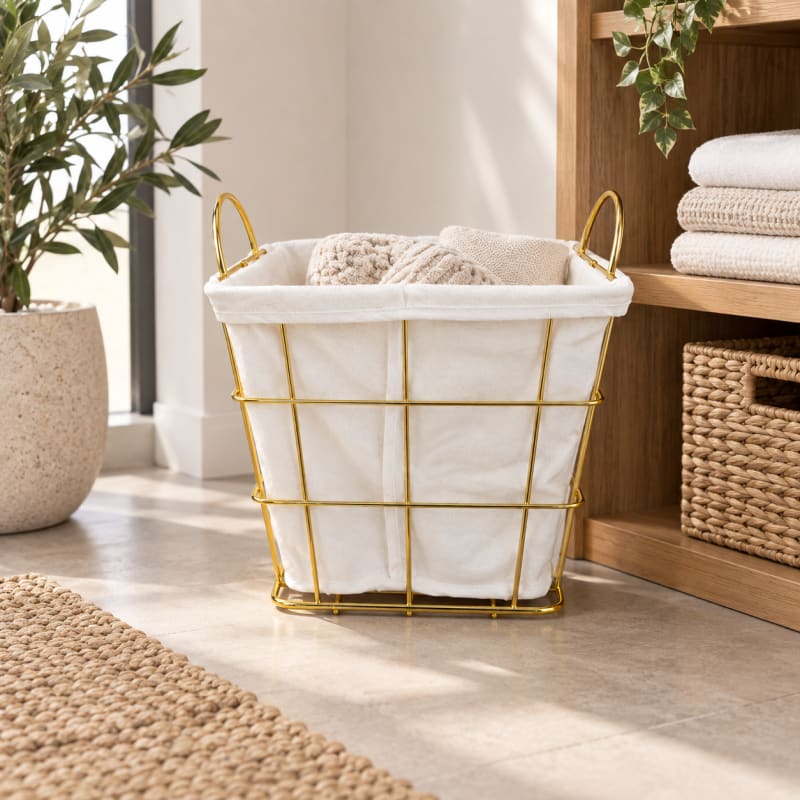 CESTA CON BASE METÁLICO 