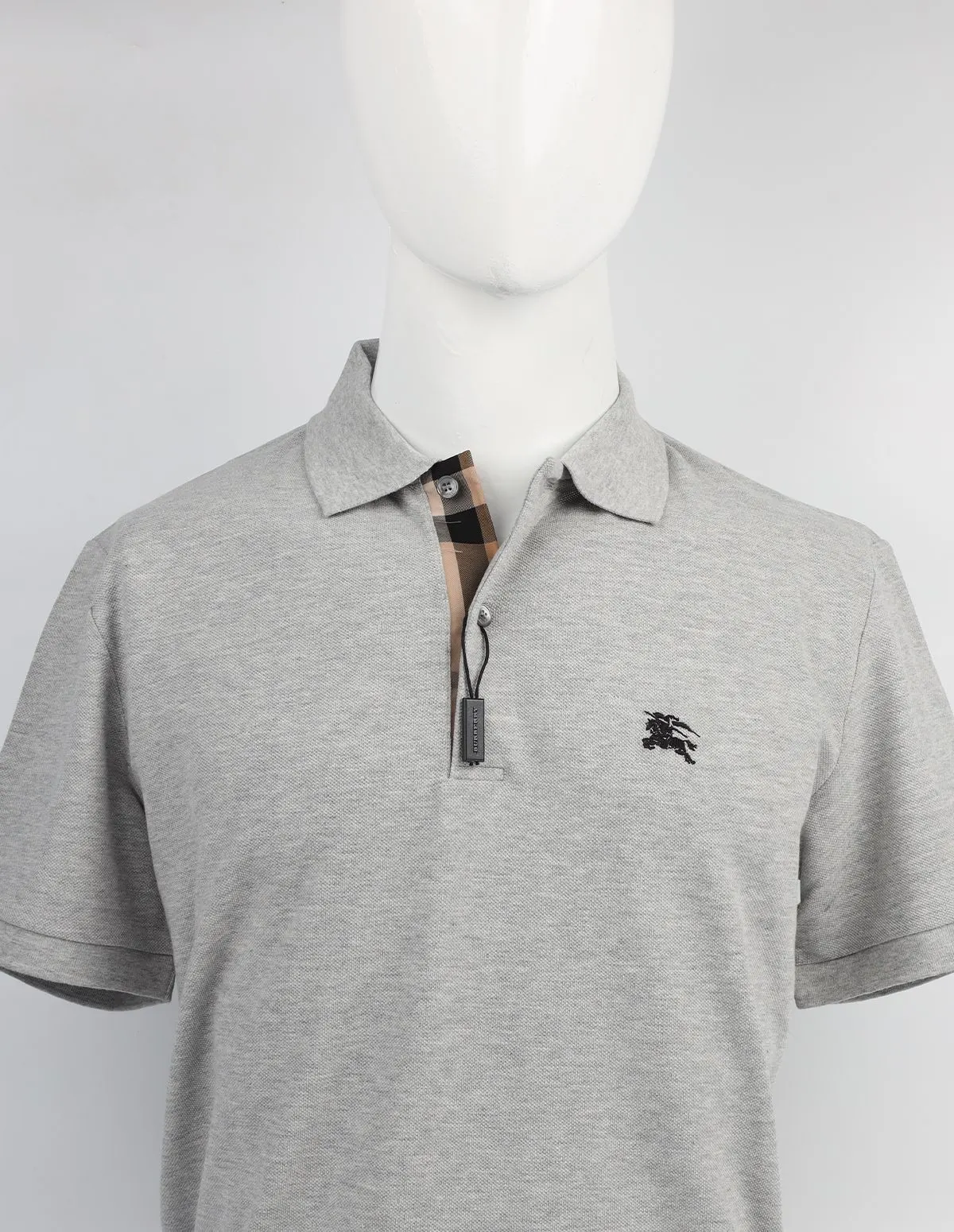 BURBERRY CLASSIC POLO T-SHIRT (GREY) - Swankk - The Brands You Love