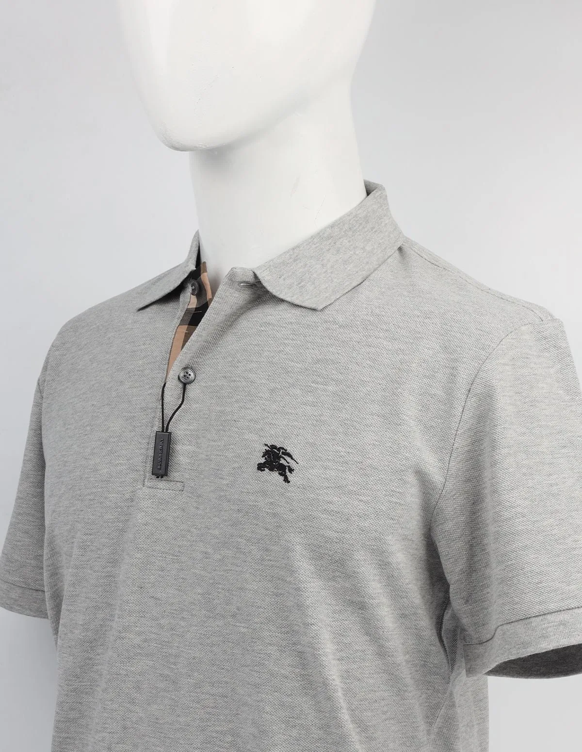 BURBERRY CLASSIC POLO T-SHIRT (GREY) - Swankk - The Brands You Love