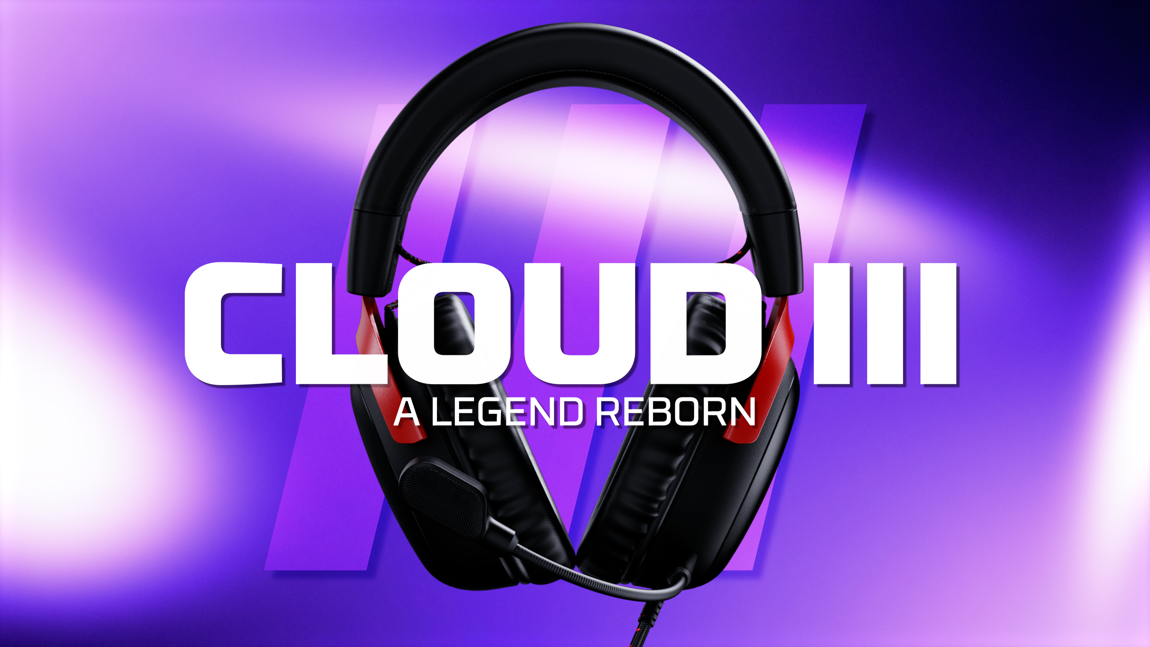 thumbnail video image 3 of HyperX Cloud III – Wired Gaming Headset, PC, PS5, Xbox Series X|S, Angled 53mm Drivers, DTS Spatial Audio, Memory Foam, Durable Frame, Ultra-Clear 10mm Mic, USB-C, USB-A, 3.5mm – White/Pink, 3 of 17