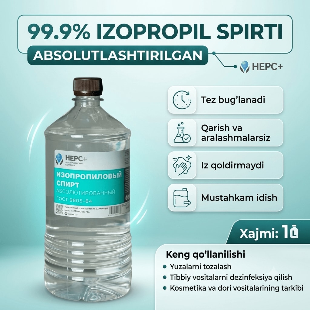 Izopropil Spirti 99,9% - 1L