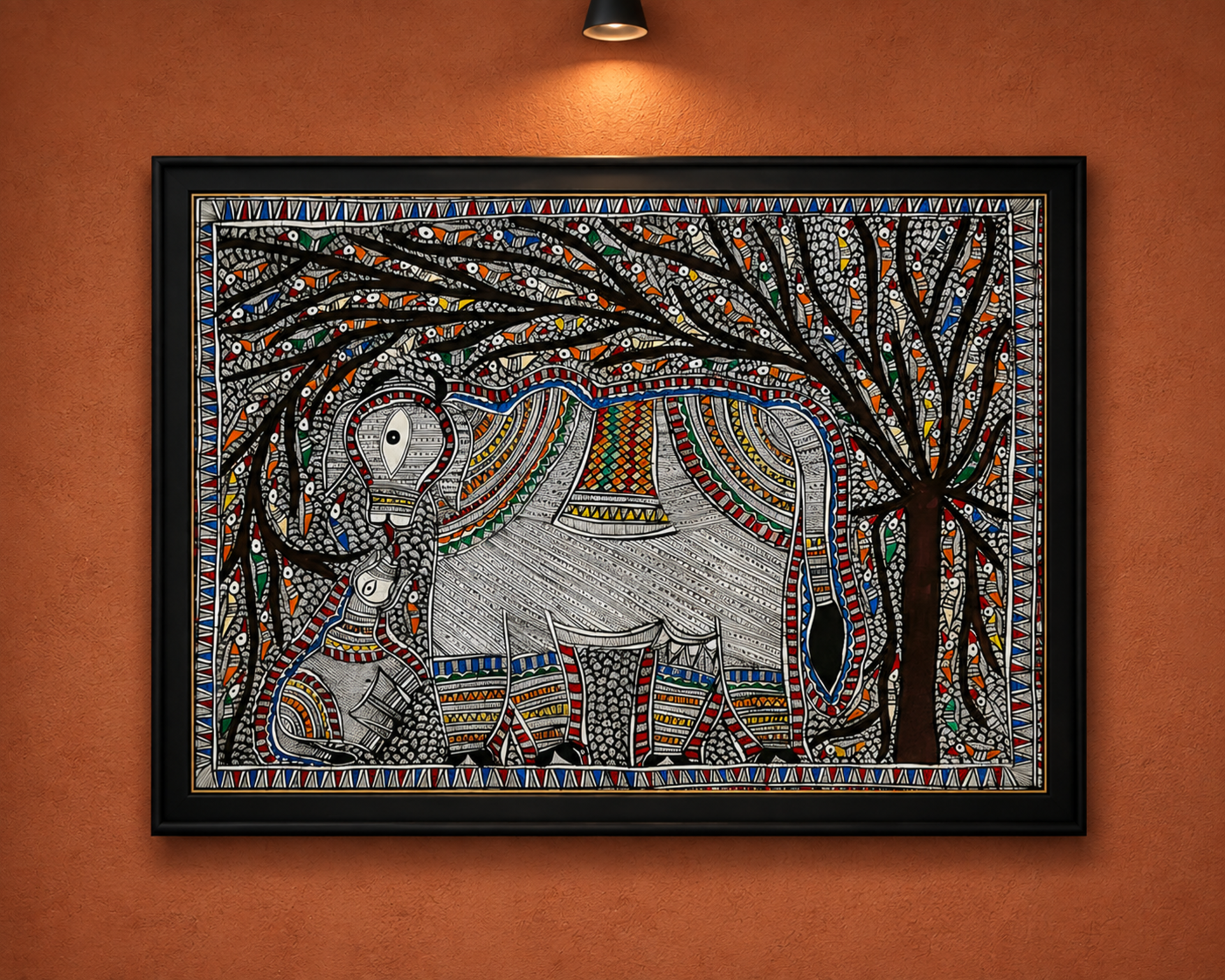 Sacred Bovine Under the Wishing Tree