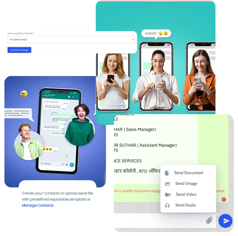 Sendgun WhatsApp CRM Dashboard Interface