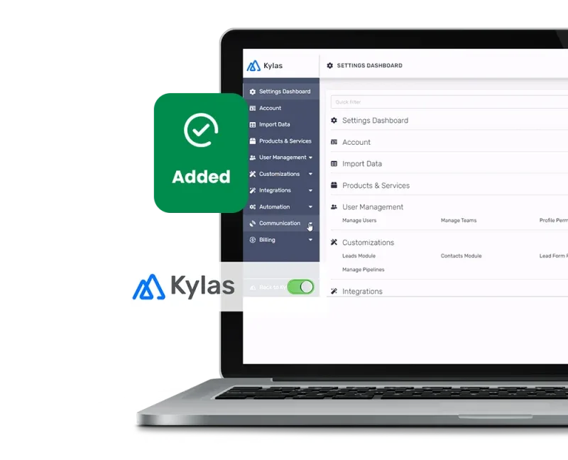 Connect Sendgun API with Kylas CRM and set up