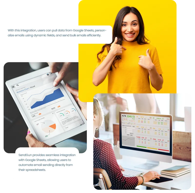 Google Sheets-based campaign automation via Sendgun