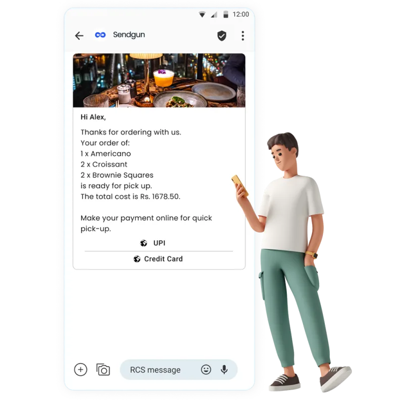 Sendgun Conversational RCS Messaging with AI-Powered Chatbot