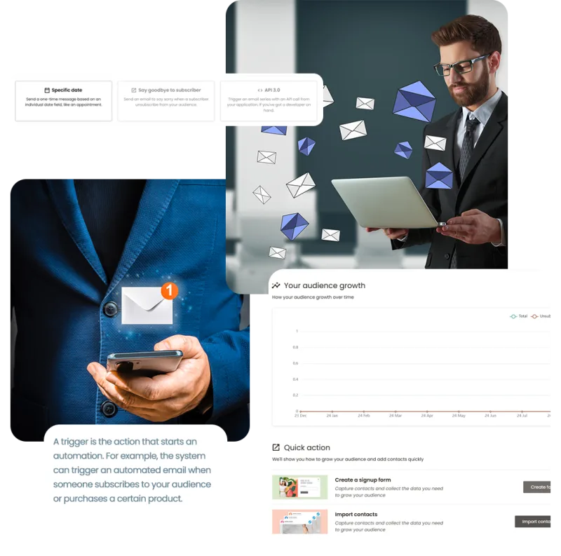 Transactional email alerts for orders and payments