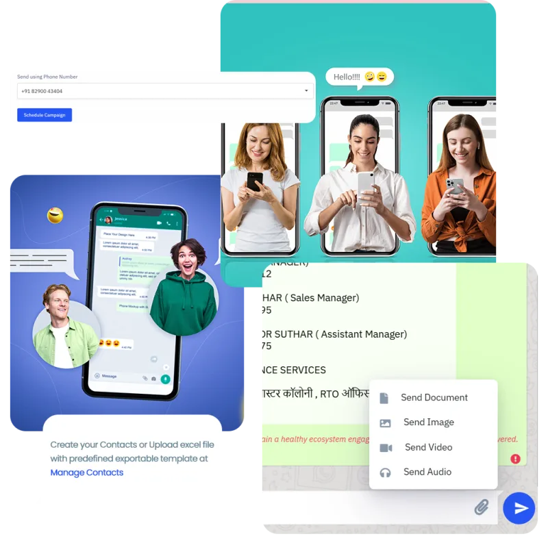 Sendgun WhatsApp CRM Dashboard Interface
