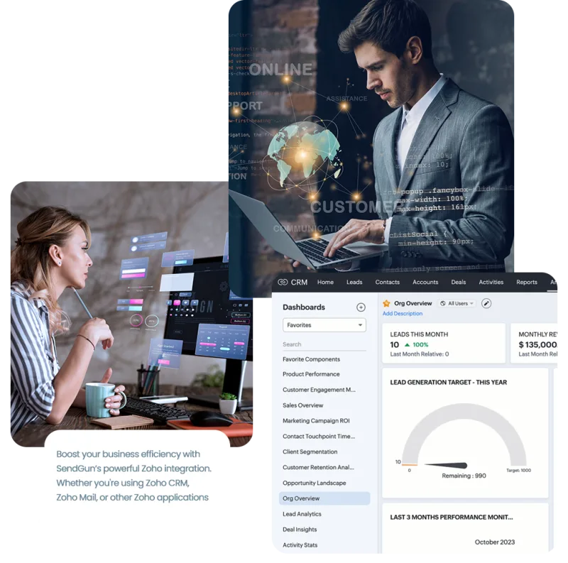 Effortlessly Connect Sendgun with Zoho CRM