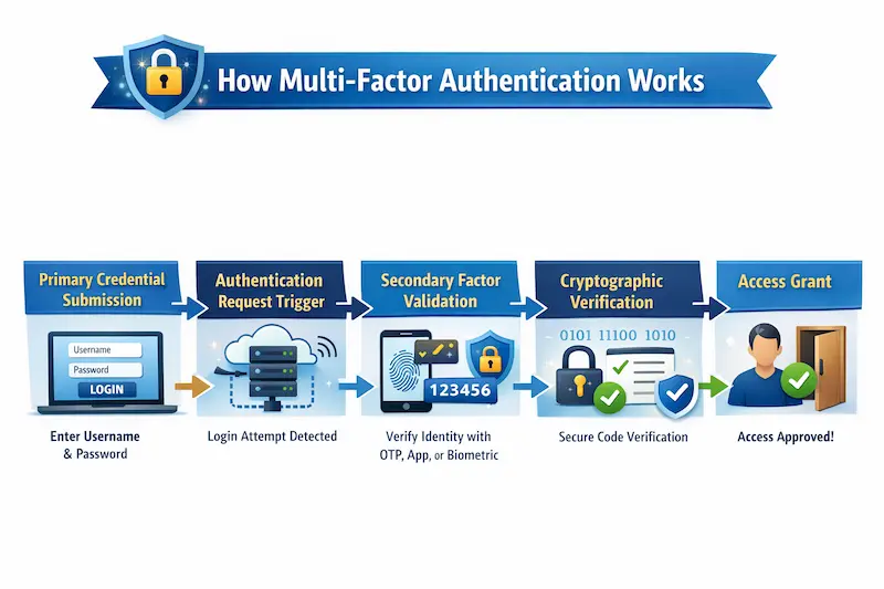 How does multi-factor authentication work