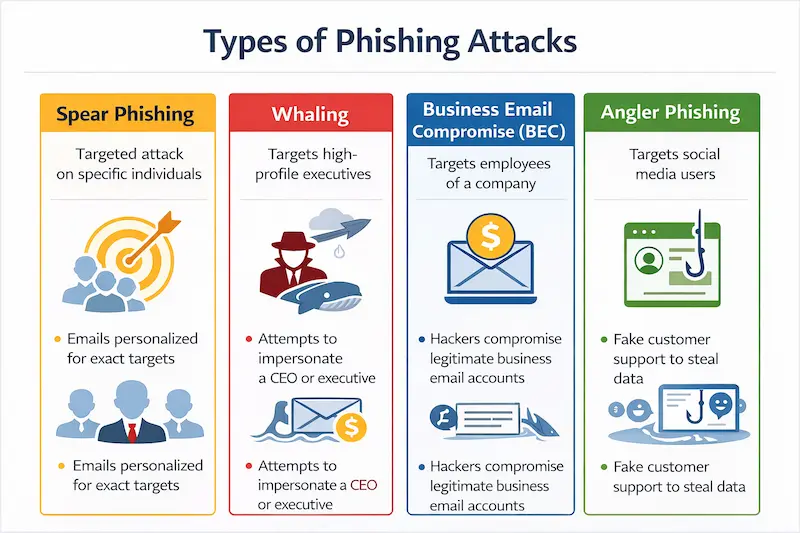 Types of Phishing Attacks