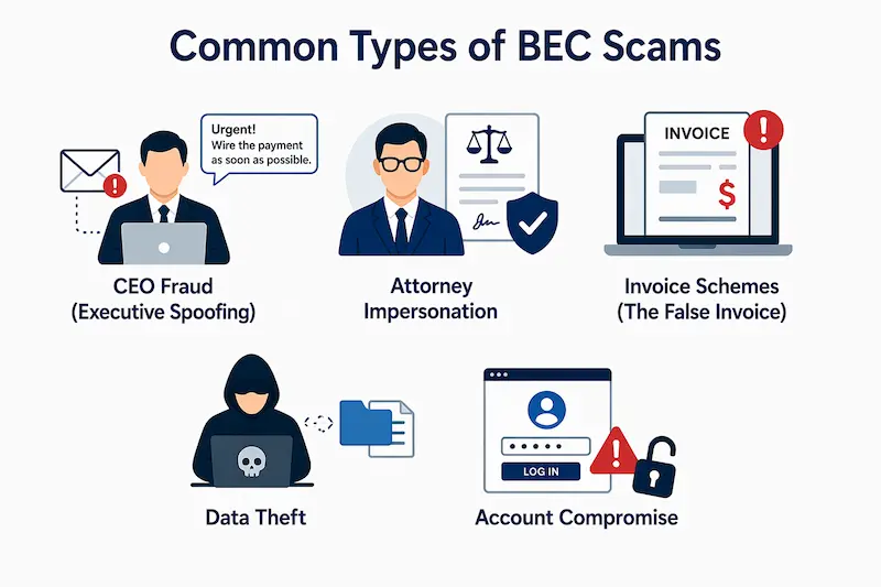 Common Types of BEC Scams