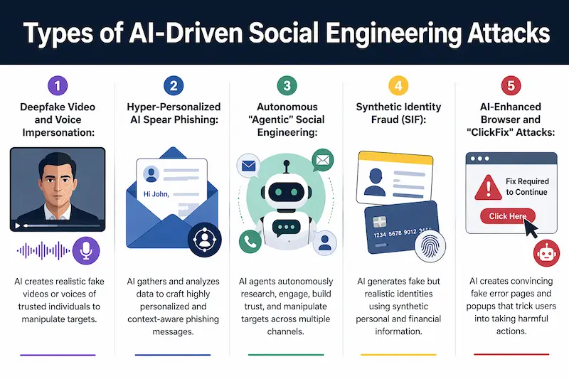 Key Types of AI-Driven Social Engineering Attacks