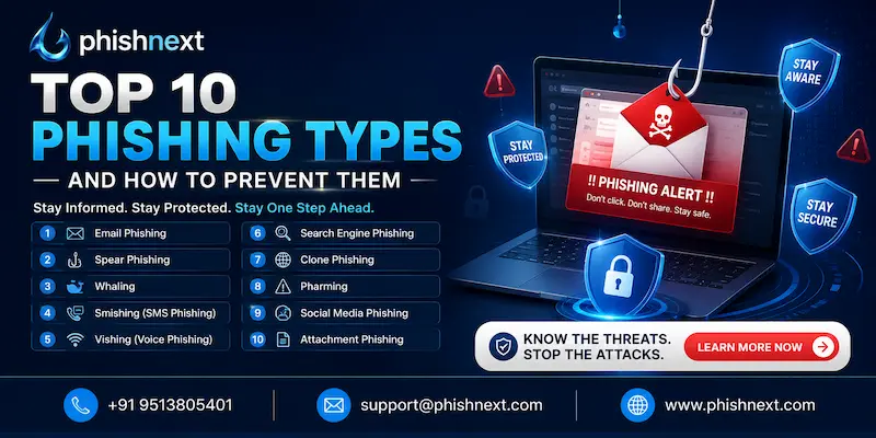Top 10 Phishing Types and How to Prevent Them