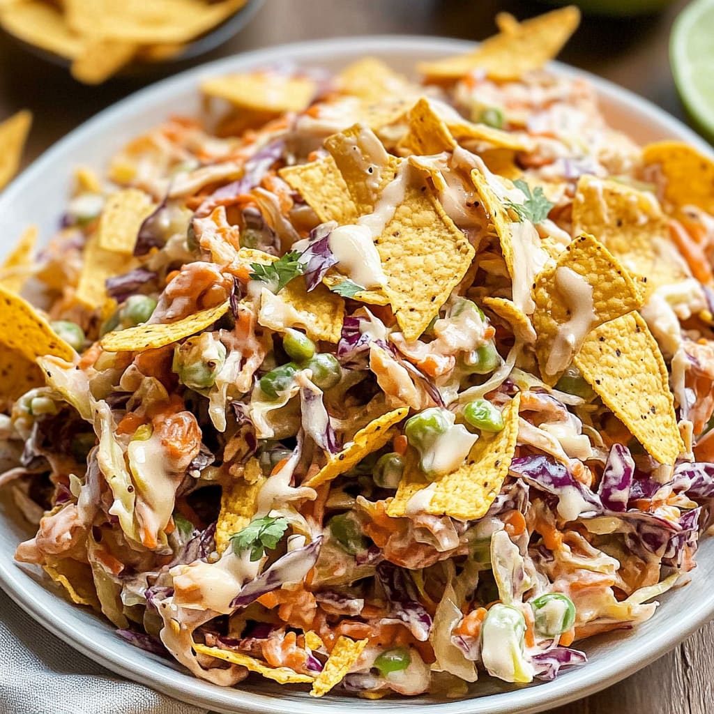 Crunchy Cowboy Cabbage Slaw with Fritos: A Flavor Explosion