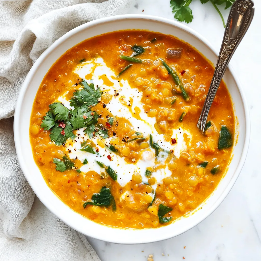 Simple Thai Coconut Red Lentil Soup: Cozy Comfort in a Bowl