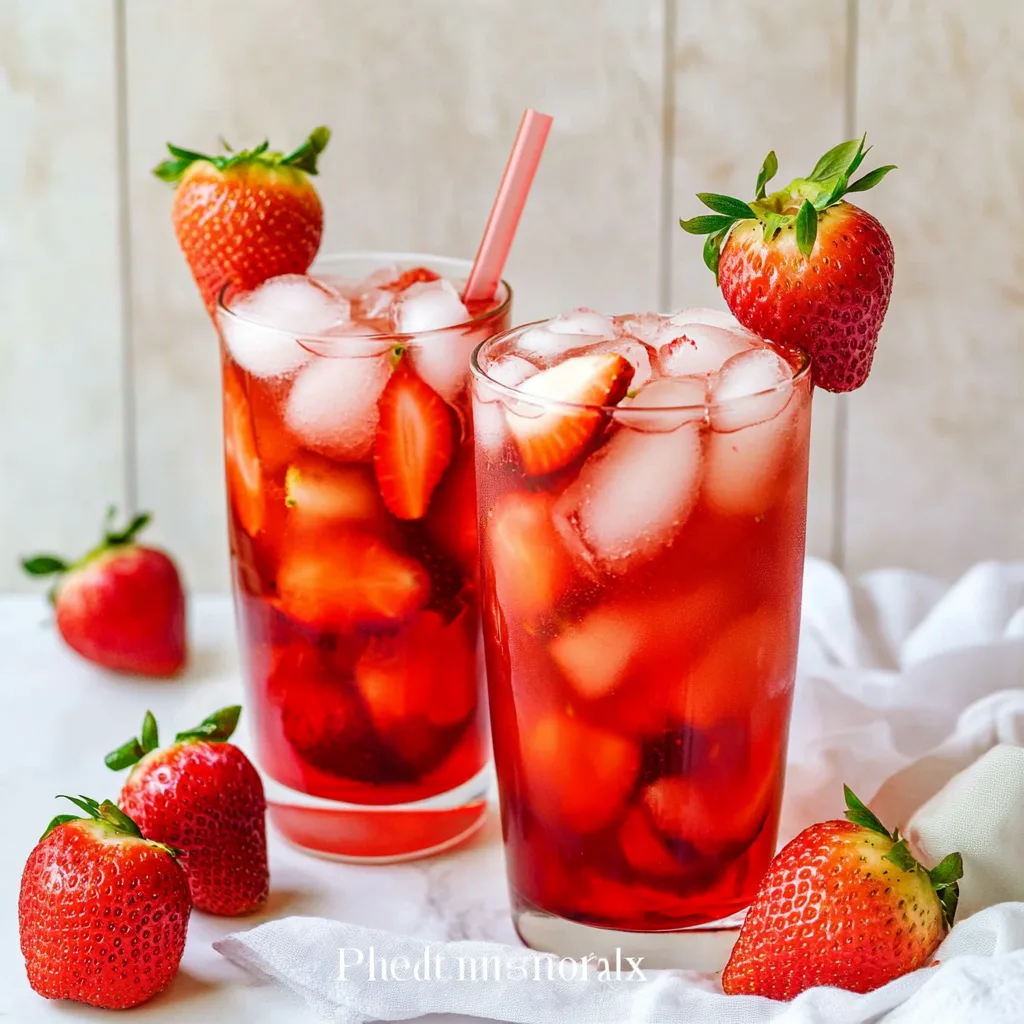 Iced Strawberry Tea: Refreshing Summer Delight
